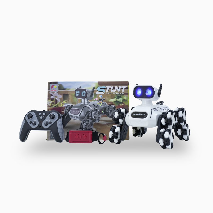 Remote Control Stunt Dog Toy — Gesture-Sensor Programmable Robot for Kids