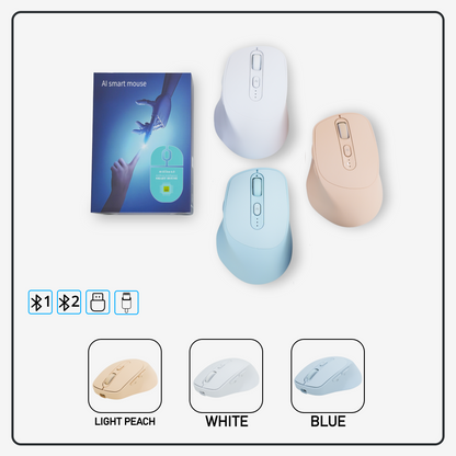 AI Smart Mouse – Voice-to-Text, AI Assistant &amp; Multi-Device Connectivity |&nbsp;