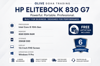 HP EliteBook 830 G7 — Core i5 10th Gen · 8GB · 256GB SSD | 13.3" FHD | Refurbished Grade A