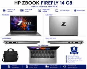 HP ZBOOK FIREFLY 14 G8 — Core i5 11th Gen · 16GB · 512GB SSD | 14" FHD | Refurbished Grade A