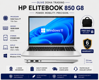 HP EliteBook 850 G8 — Core i7 11th Gen · 16GB 512GB SSD | 15.6" FHD | Refurbished Grade A