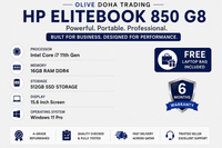 HP EliteBook 850 G8 — Core i7 11th Gen · 16GB 512GB SSD | 15.6" FHD | Refurbished Grade A