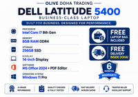 Dell Latitude 5400 | Core i7 8th Gen · 8GB RAM · 256GB SSD | 14" Display | Pre-owned Grade A Laptop in Qatar | QAR 799.