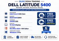 Dell Latitude 5400 — Core i5 8th Gen · 8GB RAM · 256GB SSD | 14" Display | Pre-owned Grade A