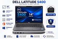 Dell Latitude 5400 | Core i7 8th Gen · 8GB RAM · 256GB SSD | 14" Display | Pre-owned Grade A Laptop in Qatar | QAR 799.