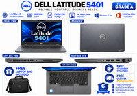Dell Latitude 5401 — Core i5 9th Gen (H-Series) · 8GB RAM · 256GB SSD | 14" Touchscreen | Pre-owned Grade A. 🎁