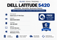 Dell Latitude 5420 — Core i7 11th Gen · 8GB RAM · 256GB SSD | 14" FHD | Pre-owned Grade A