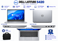 Dell Latitude 5420 — Core i7 11th Gen · 8GB RAM · 256GB SSD | 14" FHD | Pre-owned Grade A