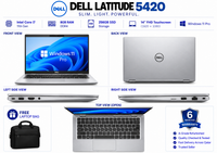 Dell Latitude 5420 — Core i7 11th Gen · 8GB RAM · 256GB SSD | 14" FHD Touchscreen | Pre-owned Grade A Laptop in Qatar