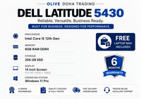 DELL Latitude 5430 — Core i5 12th Gen · 8GB RAM · 256GB SSD | 14" FHD | Pre-owned Grade A