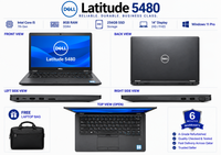 Dell Latitude 5480 — Core i5 7th Gen · 8GB RAM · 256GB SSD | 14” Display | Pre-Owned Grade A Laptop in Qatar