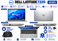Dell Latitude 7320 — Core i5 11th Gen · 16GB RAM · 256GB SSD | 13.3″ FHD x360 Touchscreen | Pre-owned Grade A