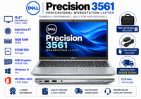 DELL Precision 3561 — Intel Core i7 11th Gen · 16GB RAM · 512GB SSD · 4GB Graphics | 15.6" Display | Pre-owned Grade A Workstation Laptop in Qatar.