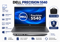 Dell Precision 5540 — Intel Core i7 9th Gen · 16GB RAM · 512GB SSD · 4GB Graphics | 15.6" FHD | Pre-owned Grade A Laptop in Qatar