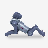 AI Bionic Robot Dog (Black) — App & Voice Controlled Smart Toy with LED Expressions