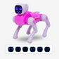 AI Bionic Robot Dog – Pink  Smart Mechanical Toy | App + Voice Control   (Bluetooth) | Programmable • LED Expressions • Walk & Dance • Rechargeable Battery