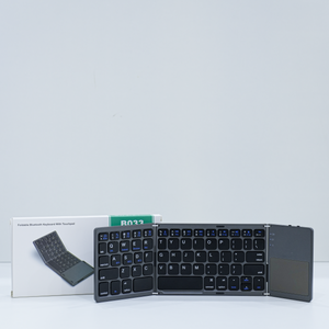 Foldable Bluetooth Keyboard with Touchpad — Arabic/English, for iPad, Mac & Windows