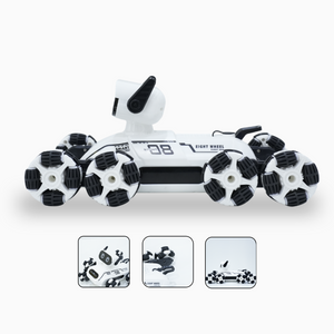 Remote Control RC Eight Wheel Dog Toy for Kids,Intellectual Gesture Sensor Programmable Dog with Infrared Controller, Rechargeable,Early Education Toys,Fast And Strong Smart Toy
