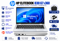HP EliteBook 830 G7 x360 — Core i5 10th Gen · 8GB RAM · 256GB SSD | 13" FHD Touchscreen | Pre-owned Grade A