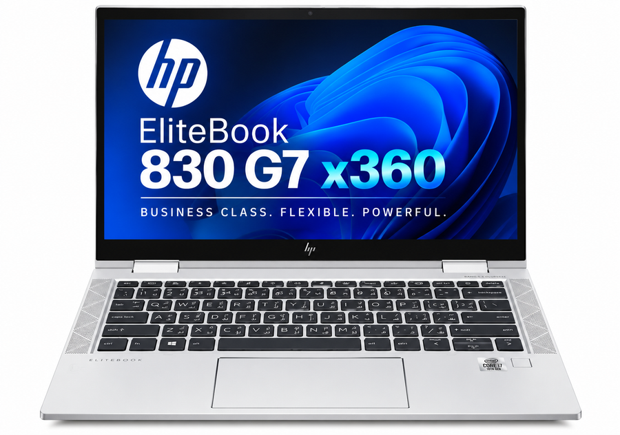 HP EliteBook 830 G7 x360 — Core i7 10th Gen · 8GB RAM · 256GB SSD | 13" Touchscreen 2-in-1 | Pre-owned Grade A