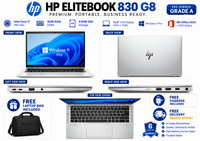 HP EliteBook 830 G8 — Core i7 11th Gen · 16GB RAM · 512GB SSD | 13.3" FHD | MS Office 2024 + PDF Editor | Pre-owned Grade A.