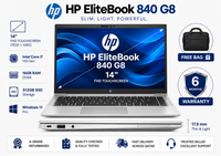 HP EliteBook 840 G8 — Core i7 11th Gen · 16GB RAM · 512GB SSD | 14" FHD Touchscreen | Pre-owned Grade A