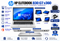HP EliteBook 830 G7 x360 — Core i5 10th Gen · 8GB RAM · 256GB SSD | 13" FHD Touchscreen | Pre-owned Grade A