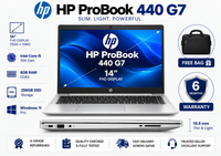 HP ProBook 440 G7 — Core i5 10th Gen · 8GB RAM · 256GB SSD | 14" FHD | Pre-owned Grade A