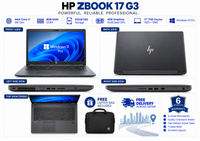 HP ZBook 17 G3 — Core i7 6th Gen · 8GB RAM · 512GB SSD · 4GB Graphics | 17" Display | Pre-Owned Grade A