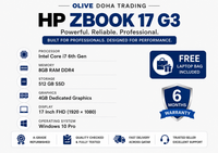 HP ZBook 17 G3 — Core i7 6th Gen · 8GB RAM · 512GB SSD · 4GB Graphics | 17" Display | Pre-Owned Grade A