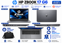 HP ZBook 17 G6 — Core i7 9th Gen · 16GB RAM · 512GB SSD | 17" FHD | Pre-owned Grade A.