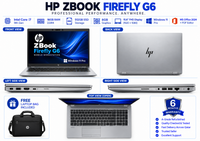 HP ZBook Firefly G6 — Core i7 9th Gen · 16GB DDR4 RAM · 512GB SSD · 8GB Graphics | 15.6" Display | Pre-owned Grade A.