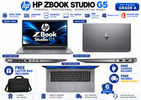 HP ZBook Studio G5 — Intel Xeon Processor · 16GB RAM · 512GB SSD · 4GB Graphics | 15.6" Display | Pre-owned Grade A Workstation in Qatar.