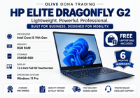 HP Elite Dragonfly G2 — Core i5 11th Gen · 8GB RAM · 256GB SSD | 13.3" FHD Touchscreen | 360° Convertible Design | Pre-Owned Grade A.