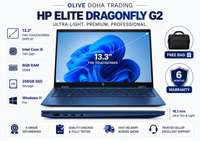 HP Elite Dragonfly G2 — Core i5 11th Gen · 8GB RAM · 256GB SSD | 13.3" FHD Touchscreen | 360° Convertible Design | Pre-Owned Grade A.