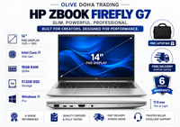 HP ZBook Firefly G7 — Core i7 10th Gen · 16 GB DDR4 RAM · 512GB SSD | 14" FHD Display | Pre-Owned Grade A.