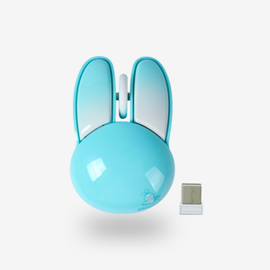 Wireless Mouse Cute Bunny Shape Kawaii Rabbit Portable Silent Lightweight Quiet Cordless USB Optical Cordless Mice for PC Laptop Computer Mac MacBook Pro Desktop HP Kids & Girls Gift in Qatar 🇶🇦