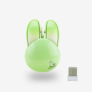 Cute Bunny Wireless Mouse — Silent Portable USB Mouse for PC & Laptop (Kids & Girls Gift)