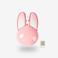Cute Bunny Wireless Mouse — Silent Portable USB Mouse for PC & Laptop (Kids & Girls Gift)