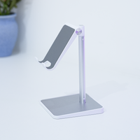 OMOTON Adjustable Phone Stand — Desktop Holder for All Smartphones (White)