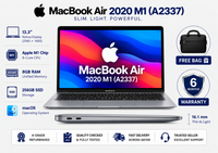 Apple MacBook Air 2020 M1 (A2337) —  8GB RAM · 256GB SSD | 13.3" Retina Display | macOS 26  | Pre-owned Grade A