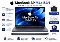 Apple MacBook Air M4 (15.3″) — 10-Core CPU & GPU · 16GB RAM · 256GB SSD | macOS 26 | 10-Month Apple Warranty | pre-owned Grade A.