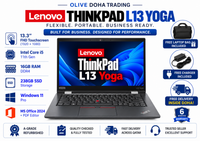Lenovo ThinkPad L13 Yoga – Intel Core i5 11th Gen | 16GB RAM | 238GB SSD | 13.3" FHD x360 Touchscreen | Pre-owned Grade A Laptop in Qatar
