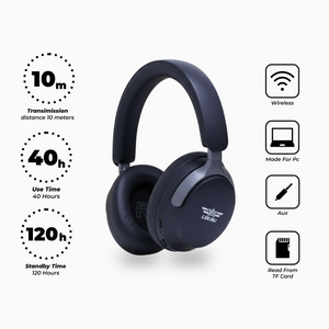 Lelisu LS-305 Wireless ANC Headset – 40H Battery | Bluetooth 5.4 | Extra Bass