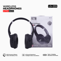 Lelisu LS-233 Wireless Bluetooth Headphones — Extra Bass, BT 5.3, 8H Battery